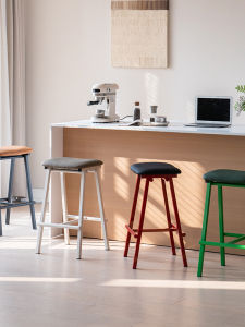 Modern Minimalist Designer Bar Chairs Home Use Colorful High Table Stool American Style Island Bar Chairs Non-Adjustable Height