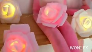 3M LED Flower String Lights Artificial Rose Bouquet Romantic Fairy Light Garland Valentines Day Wedding Party Christmas Decor