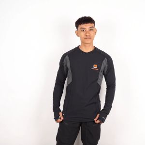 Zarventure Aural Kaos Baselayer Lengan Panjang Olahraga Outdoor Running Sports Dry Fit Manset