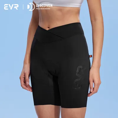 evr | กางเกงปั่นจักรยานเอวสูงลายลูกศรคู่ สำหรับฤดูร้อน