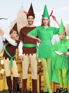 Trang Phục Hóa Trang Peter Pan Green Sprite Robin Hood Cosplay Trang Phục Màu Xanh Lá Cây Cho Lễ Hội Saint Patrick