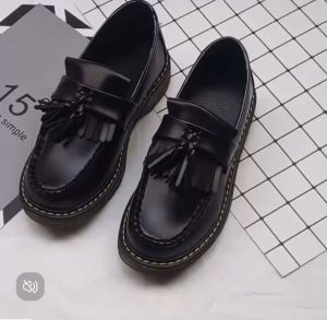 Korean Fashion  Loafers For Men Lightweight Comfortable Leather Shoes Wear-resistant One Foot Pedal Casual Shoes   #XP187✅COD