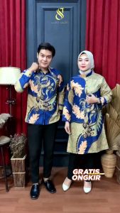 baju couple batik lapis furing premium quality - batik sarimbit - batik tunik