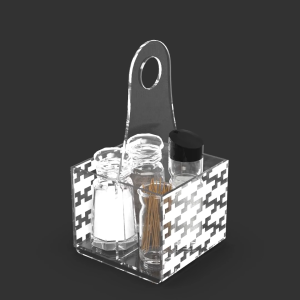TEMPAT WADAH ALAT PENYIMPAN PENYIMPANAN SIMPAN PERALATAN KOTAK BUMBU SPICE SPICES CONDIMENT CONDIMENTS SAUCE KETCHUP BOTTLE ORGANIZER ORGANISER HOLDER SHELF RACK RAK MASAK DAPUR ESTETIK KEKINIAN ELEGAN MODERN ACRYLIC AKRILIK BENING CLEAR MOTIF PUZZLE 301