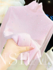 Exclusive Sparkling High-neck Knitted Top