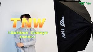 TNW 155W Softbox Led Light Bulb Lampu Studio Softbox Bulb Remote Control Lampu 2800K-6000K Untuk Fotografi Livestreaming Video