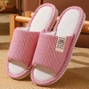 Anti-Slip Cotton Slippers Couples Indoor Home Use Autumn Winter Style Mens Home Slippers Comfortable Soft Material Slip-On