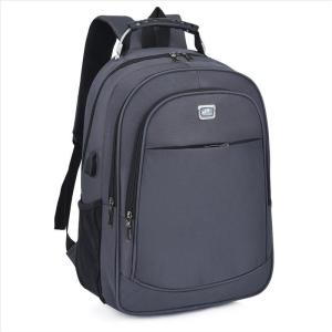 Mens Large Capacity Oxford Cloth Backpack USB Casual Travel Computer Bag Lightweight Waterproof Shoulder Bag for Outdoor Activities
