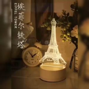 Anto Shop ID - Lampu Tidur Hias LED 3D Acrylic Transparant  /  Lampu Meja Acrilic Hadiah ulang tahun