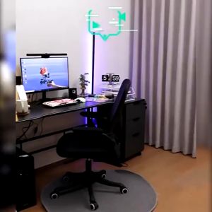 MEJA KOMPUTER GAMING BESAR DESK MONITOR AESTHETIC STAND MONITOR KOMPUTER MEJA COMPUTER MEJA MONITOR