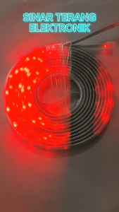 Nikimura Lampu LED Strip Merah Putih Gratis Socket panjang 10 yard