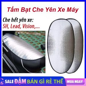Tấm Bạt Che yên xe máy kích thước lớn 36x60CM loại Dày Siêu Bền 2 Mặt - Miếng Che Yên Xe Chống Nắng