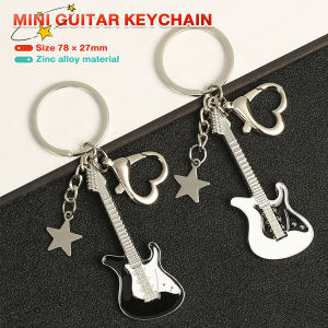 Suomi Creative Mini Musical Instruments Guitar Keychain Keyring Women Men Gift