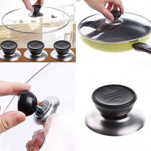 CHB Replaceable Stainless Steel Pot Glass Lid Cover Handle Knob Handgrip Grip Kitchen Tool