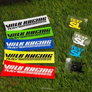 🚚【สินค้าใหม่ + จัดส่งฟรี】🚚สติกเกอร์ล้อรถยนต์ใช้ได้กับ17-19นิ้วสติกเกอร์ติดล้อรถยนต์สติกเกอร์ Te37sl Volk ขอบรถแข่งภาพสติ๊กเกอร์กันน้ำสติกเกอร์ปรับแต่งรถ