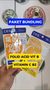 Paket Bundling DHC Vitamin C + B2 dan DHC Folic Acid + Vit B