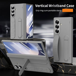 for Samsung Galaxy Z Fold 7 Case with Wrist Strap & Screen Protector & Stand Hinge Protection Full Body Protective Grip Shockproof Phone Case for Galaxy Z Fold 6 CaseZ Fold 5 CaseZ Fold 4 Case