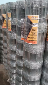 Monqiqi ตาข่ายถักปม ช่องตา นิ้ว ยาว 30 เมตร ลวดสเตนเลส ไม่เป็นสนิม สำหรับล้อมคอกม้า-วัว-แพะ แข็งแรงทนทาน ติดตั้งง่าย รั้วลวดตาข่าย รั้วตาข่ายถัก รั้วถักปม (สูง0.9m-1.25m)