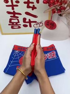 Kids 2PCS Cotton Underwear Set New Hero Spider Printed Design Breathable Boxer for Boys age 3-12 years old