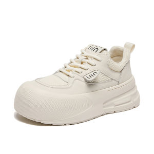 LANKAMO | Ugly Cute Big Head Bread Shoes Womens Summer New Thick Bottom Heightening Silver Clog Casual Sports Board Shoes Trendy