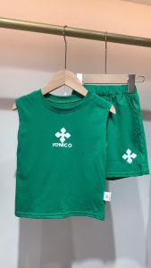 TREEHOUSE baby infant set clothes Childrens summer casual solid color sleeveless vest + shorts two-piece boys clothing set