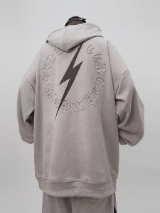 Vintage Print Loose Hoodie