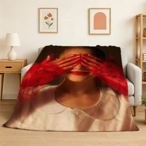Bandai | 3D A-Ariana Music Singer Sunshine Flannel Blanket Soft Throw Blanket Art For Home Decor Bedroom Bed Sofa Cover Picnic Fans Gifts