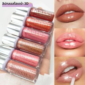 ชุดลิปกลอสให้ความชุ่มชื้นยาวนาน 6 สีชิมเมอร์ให้ความชุ่มชื้นกันน้ำกระจกมุกเคลือบ 3 มิติ