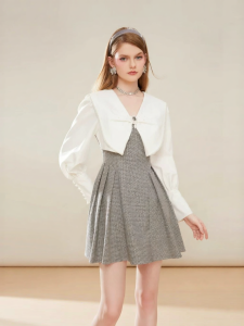 AIVEI | Elegant Autumn Winter Commuter Floral Dress