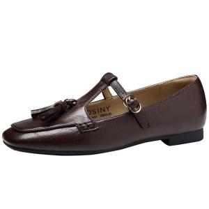 Josiny | French Vintage Mary Jane Loafer Flats with Fringe 2026 Spring