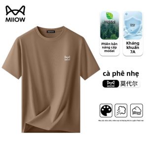 Áo thun nam MiiOW làm bằng vải lụa băng mỏng thoáng khí nhanh khô thoải mái