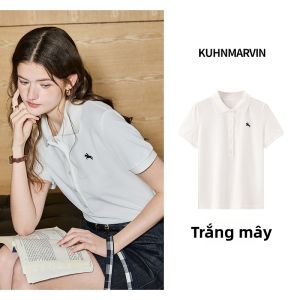 KUHNMARVIN | Áo Polo Tay Ngắn Đơn Giản Mùa Xuân