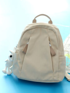 Japan fashion College Student Simple Small Backpack Solid All-Match Lightweight Small Backpack Waterproof Travel Small Size Mummy Bag