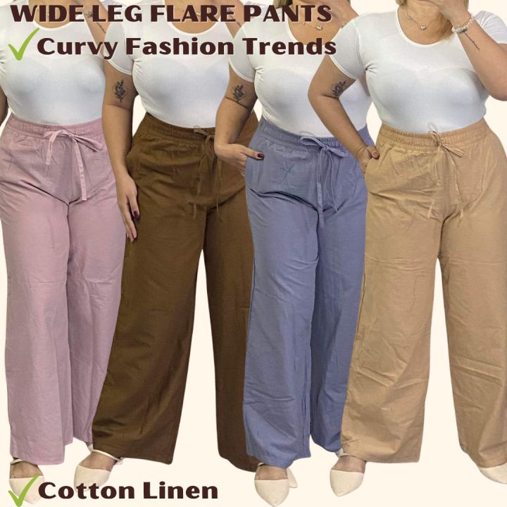 Flare Pants Women, Cotton Pants, Wide Leg Pants, Cropped Pants, Flare Skirt  Pants, Plus Size Trousers, Casual Customized Pants P030 -  Canada