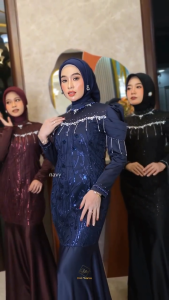 COD Arshilla Dress Velvet Brokat Payet Dress Kondangan Terbaru Dress Mewah Dress Dewasa Terbaru 2025