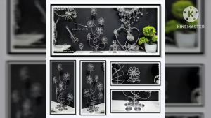 pjgallery shop ศิลปะแฮนด์เมดลวดดัด ช่อดอกใม้ประดิษฐ์ แบบตั้งโต๊ะ (ลวดล้วน) สินค้าตกแต่งภายใน ตู้โชว์ โต๊ะทำงาน ห้องรับแขก ของที่ระลึก ของฝาก ของสะสม ของขวัญ