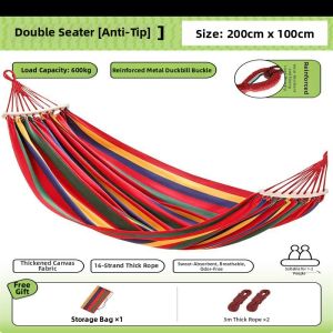 Anti-Tipping Thick Outdoor Double Hammock