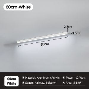 LANTU 100CM Office Long Strip Floor Lamps Living Room Ceiling Lamps Minimalist Hallway Balcony Entrance Corridor And Main Room Lighting