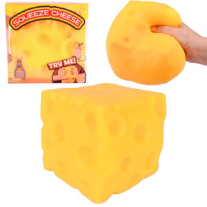 Extra Large Cheese Shaped Squishy Stress Ball for squishy stickers