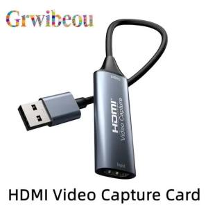 4K 30Hz HDMI-Tương Thích HDMI Thẻ Ghi Hình USB 3.0 USB 2.0 USB-C Grabber Box Cho MacBook PC PS4 Game DVD Camera Ghi Hình