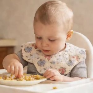 Happyflute 1 Pc Newborn Baby Bibs Infant Burp Cloths Absorbent Bandana Drool Bib for Teething and Drooling 100% Cotton Baby Bib