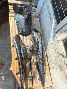 sambungan body samping dan tutup mesin vario karbu old karbon forget