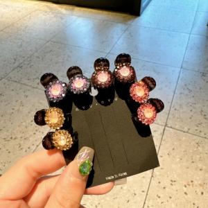 New Mini Ultra Light Swarovski Diamond Hair Claw Simple Stylish Front Bangs Holder Small Claw Big Diamond Hair Accessory