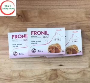 Nhỏ gáy Fronil Spot trị ve rận ghẻ bọ chét cho chó mèo. Thú y Trường Thịnh