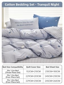 DOHIA | 100% Cotton Bedding 4-Piece Set