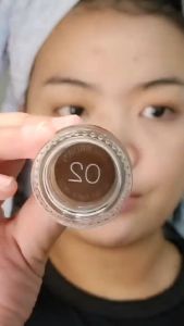 O.TWO.O Waterproof Eyebrow Cream With Brush Eyeliner Smudge-Proof High Pigment Lasting Multi-Uses