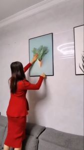 Tranh treo tường canvas khung gỗ 3 bức phong cách hiện đại Bắc Âu tranh lá phong cảnh trang trí phòng khách phòng ngủ phòng ăn 290