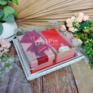 Kotak Frame FiberTempat Perhiasan Kalung dan Uang untuk Mahar atau Seserahan Pernikahan - FUK