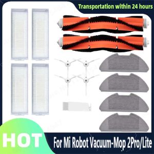 For Xiaomi Mi Robot Vacuum-Mop 2 Pro Lite Mop Cloth Main Side Brush Hepa Filter Mijia Home Vacuum Cleaner Accessories Kit