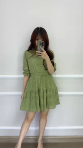 SV 6780 - Ailyca Dress | Silvervogue | Gaun Lace Brukat Mini Pakaian Kasual Wanita
